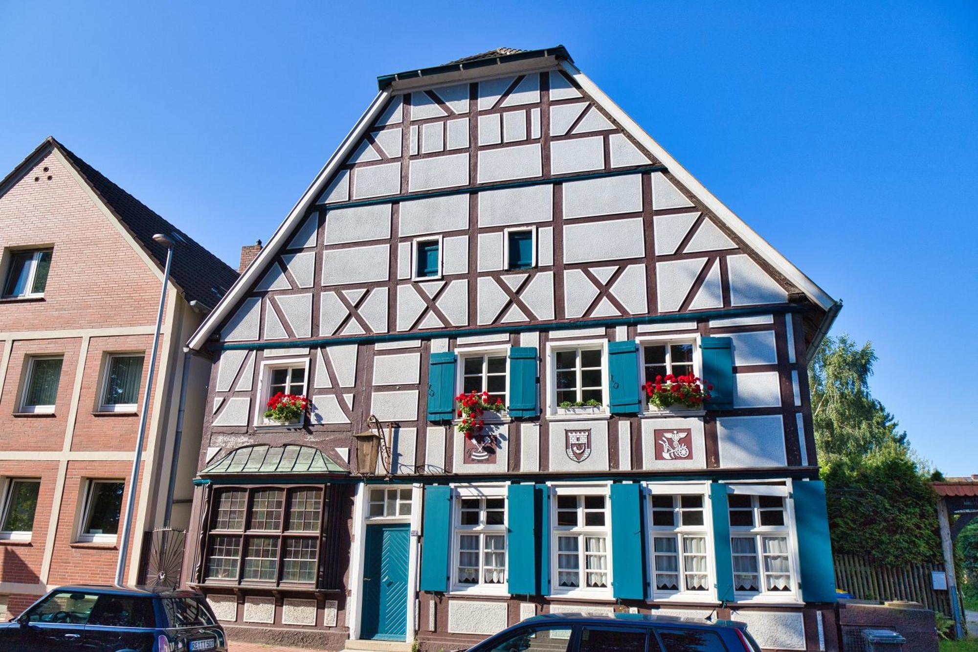 Gasthaus Benke, Fachwerkhaus In Westfalen Datteln Buitenkant foto